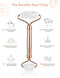 HANABEE Rose Quartz Facial Roller Jade Roller Gua Sha Facial Tools Face Roller and Gua Sha Massage Tool Body gua-sha Scalp Beauty Gift for Women Face Roller Massager (White Quartz) HANABEE
