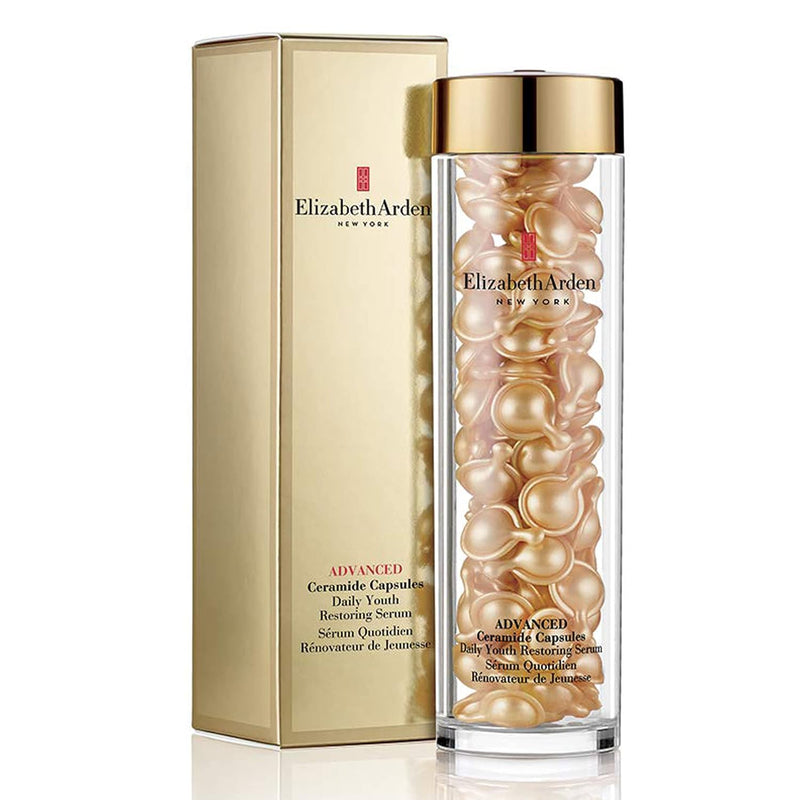 Elizabeth Arden Daily Ceramide Serum Capsules, Advanced Anti-Aging Skincare for Minimizing Wrinkles, Fragrance-Free, Enhances Skin Hydration and Radiance