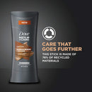 DOVE MEN + CARE Antiperspirant Deodorant Natural Inspired Sandalwood + Orange Antiperspirant for Men 2.6 oz 4 Count DOVE MEN + CARE