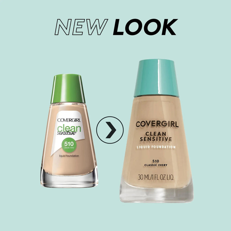 COVERGIRL, Clean Sensitive Skin Foundation, Classic Ivory, 1 Count (packaging may vary) COVERGIRL Store
