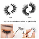 DYSILK 10 Pairs Faux 6D Mink Eyelashes Fluffy Wispy Natural Look False Eyelashes Dramatic Long Soft Fake Eyelashes Pack Handmade Reusable Eyelashes Makeup Thick Lashes No Glue 2 Styles Mixed DYSILK