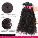 Brazilian Kinky Curly Bundles with Closure（22 24 26+20）10A Virgin Human Hair Bundles with Closure Remy Curly Hair 3 Bundles with Lace Closure Free Part Jerry Curl Hair Bundles YOCYTU