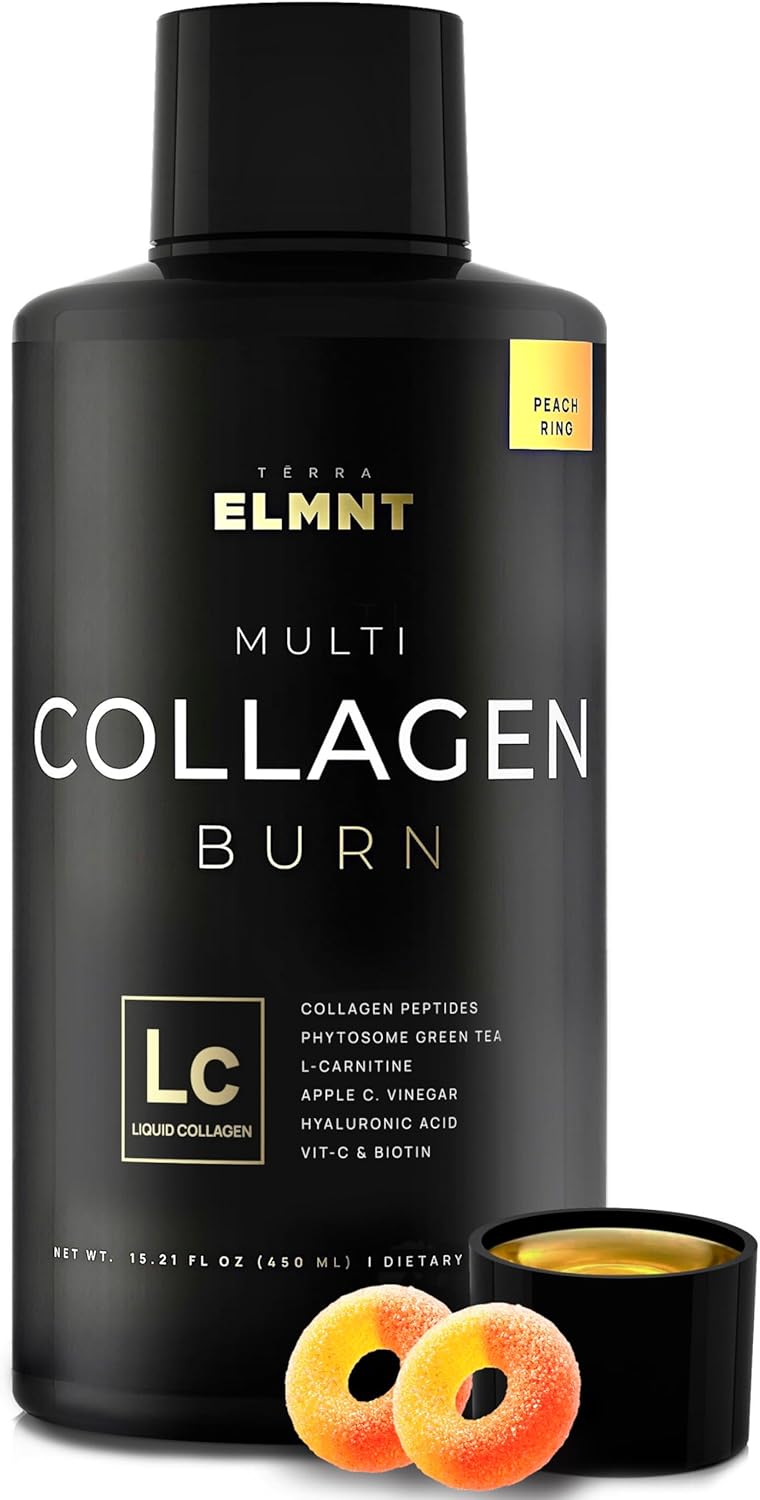 Premium Liquid Collagen for Women Weight Loss & Beauty w. Hyaluronic Acid, Biotin, L-Carnitine, Apple C Vinegar - Ultra Pure Multi Collagen Protein Shots Drink + Hair & Skin Liquid Vitamins - Colageno Infinity Warehouse