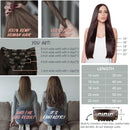 Lashup Balayage Natural Black Fading to Silver Gray Real Human Remy Virgin Hair Extensions Full Head Thinckend Double Weft (