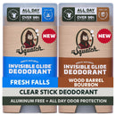 Dr. Squatch Invisible Glide Natural Deodorant Men, Aluminum Free (2-Pack) Infinity Warehouse