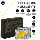 ALLUREY 24K Gold Collagen Under Eye Mask, Anti-aging and Anti-wrinkle Effect, Moisturizes, Reduces Puffiness and Dark Circles, Under Eye Patches (15 Pairs) ALLUREY