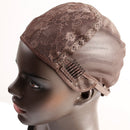 Bella Hair Glueless Wig Caps for Making Wigs with Combs and Adjustable Straps Swiss Lace Brown Medium Size Bella Hair