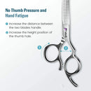 ULG Hair Thinning Scissors Haircut Shears Professional Barber Hair Cutting Trimming Razor Edge Teeth Blending Scissor Japanese Stainless Steel 6.5 inch for Hairdressing Texturizing, Home Salon ULG Store