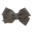 Suede Hair Bow For Girls -Olive Motique Accessories