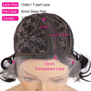 Short Pixie Cut Bob Wig Straight 150% Density Human Hair Lace Front Bob Wigs T-Part 13×6×1 Lace Frontal Wig for Black Women Pre Plucked With Babyhair Natural Hairline ( 6 inch) VIPbeauty Store