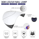 Poly Nail Gel Kit, Phoenixy 6 Colors Poly Nail Extension Gel Kit with 36W LED U V Nail Lamp Basic Nail Art Tools All In One Manicure Starter Kit Gift phoenixy