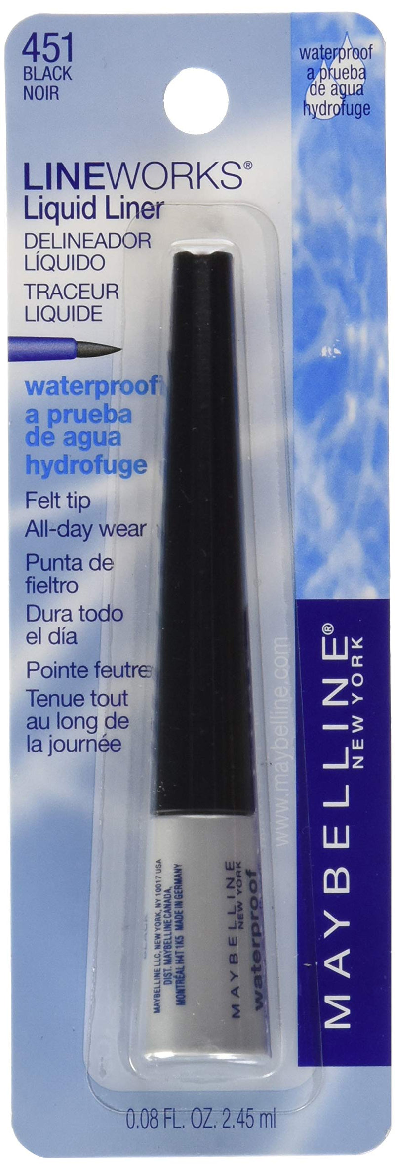Maybelline Lineworks Liquid Eyeliner Black 451 Maybelline New York