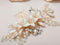 SWEETV Wedding Hair Comb Clip Bridal Crystal Wedding Hair Accessories for Brides and Bridesmaid, Gold SWEETV