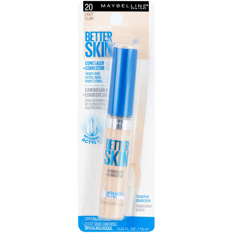 Maybelline New York Superstay Better Skin Concealer, Light, 0.25 Fluid Ounce Maybelline New York