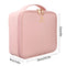 Relavel Travel Makeup Train Case Makeup Cosmetic Case Organizer Portable Artist Storage Bag with Adjustable Dividers for Cosmetics Makeup Brushes Toiletry Jewelry Digital Accessories (Pink) Relavel