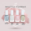 Eternal Collection – 4 Piece Set: Long Lasting, Quick Dry, Mirror Shine Nail Polish Set – Hardener, Bright and Shiny Finish - 0.46 Fluid Ounces Each (Metallics Flashback) Eternal