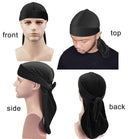 Velvet Durag For Men Silk Durag For Men Silky Durag For Women Edoneery