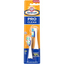 Spinbrush PRO CLEAN Refill, Medium Bristles, Includes 2 Replacement Heads for Battery Powered Toothbrushes Arm & Hammer