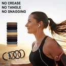 SYGY 100PCS Hair Ties for Women, Elastic Cotton Thick Seamless Hair Bands, No crease No damage for Thick Hair, Simple Ponytail Holders/Headband Scrunchies/Hair Accessories, 5 Colors SYGY