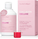 Swedish Collagen Deluxe, 12,500 mg Hydrolyzed Marine Collagen Liquid Supplement - 30 x 25 ml Daily Shots | Hyaluronic Acid, Biotin & Vitamin C for Healthy Hair, Skin, Nails & Joints | Sugar-Free Infinity Warehouse