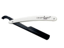 Crispy Linez Barber Straight Razor | Turkish Model | 10 Blades Included | White & Black Crispy Linez