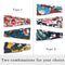 Aukmla Boho Headband Floral Hairbands Elastic Turban Flower Head Wrap Hair Accessories for Women and girls (Pack of 3) (Floral Print 1) Aukmla