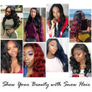 Brazilian Body Wave Bundles 8A Unprocessed Brazilian Virgin Human Hair Weave Weft Bundles Natural Black Color 100g/bundle （16 inch ） SnowHair