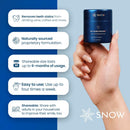 Snow Teeth Whitening Magic Powder - Teeth Whitening Kit Supplement, Adds Whitening Effects to Any Toothpaste, Oral Care Product with Calcium Carbonate for White Teeth, Lavender & Mint Flavor - 0.63-oz Infinity Warehouse