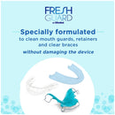 Fresh Guard Soak Specially Formulated CLEANER for Retainers Mouthguards& Removable Braces-24 Count & DenTek Comfort Fit Dental Guard Kit DenTek