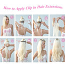 22 Inch Clip in Hair Extensions 100% Human Hair Highlight Thin 80g 8pcs Clip on Human Hairpieces Standard Weft Balayage Long Silky Straight Hair for Women Beauty Gift