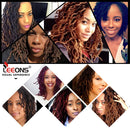 LEEONS 12 in Boho Locs Wavy Faux Locs Crochet Synthetic Braiding Hair Locs Crochet Hair Pre-loop Crochet Braids Soft Curly Faux Locs Hair Extensions Braids Dreadlocks 6Packs/Lot 20Roots/PCS(12inch,