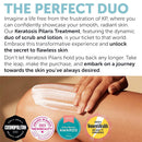 KP Bump Eraser Body Set with 10% AHA | Keratosis Pilaris Treatment | Keratosis Pilaris Lotion | Exfoliating Body Scrub | Ingrown Hair Treatment | Bundle Set for Bump, Strawberry Legs, Redness, Dryness Infinity Warehouse