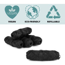 Vegan Bamboo Charcoal Dental Floss Refills 5-Pack | 5 x 33 Yards | Eco-Friendly Floss - Plant-Based Candelilla Wax Floss with Natural Mint Flavoring Hemlock Home Brewing