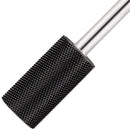 PANA Professional 3/32" Shank Size - Flat Top Large Barrel Silver Carbide Bit - Nail Drill Bit for Dremel Machine (Silver, Gold, DLC Black) (Extra Fine, DLC Black) PANA