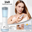 Micro Infusion System for Face & Neck-Micro Infusion Kit to Leave Skin Firmer & Smoother-0.25mm Facial Stamp with Collagen & Hyaluronic Acid Serum for At Home Glow and Anti-aging-3 Month Supply Infinity Warehouse