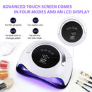 UV LED Nail Lamp Easkep - 120W Gel Nail Polish UV Light for Nail Dryer Curing Lamp Faster 4 Timer Setting Professional Portable Handle for Fingernail and Toenail Auto Sensor Nail Machine (120W) Easkep