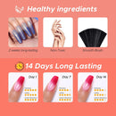 Color Changing Gel Nail Polish Set MEFA, Valentine's Day Gift Pink Blue Orange Purple Temperature Changing with Glitter 6 Colors Ombre Nail Art, Soak Off Long Lasting Manicure Starter Kit 5ml MEFA