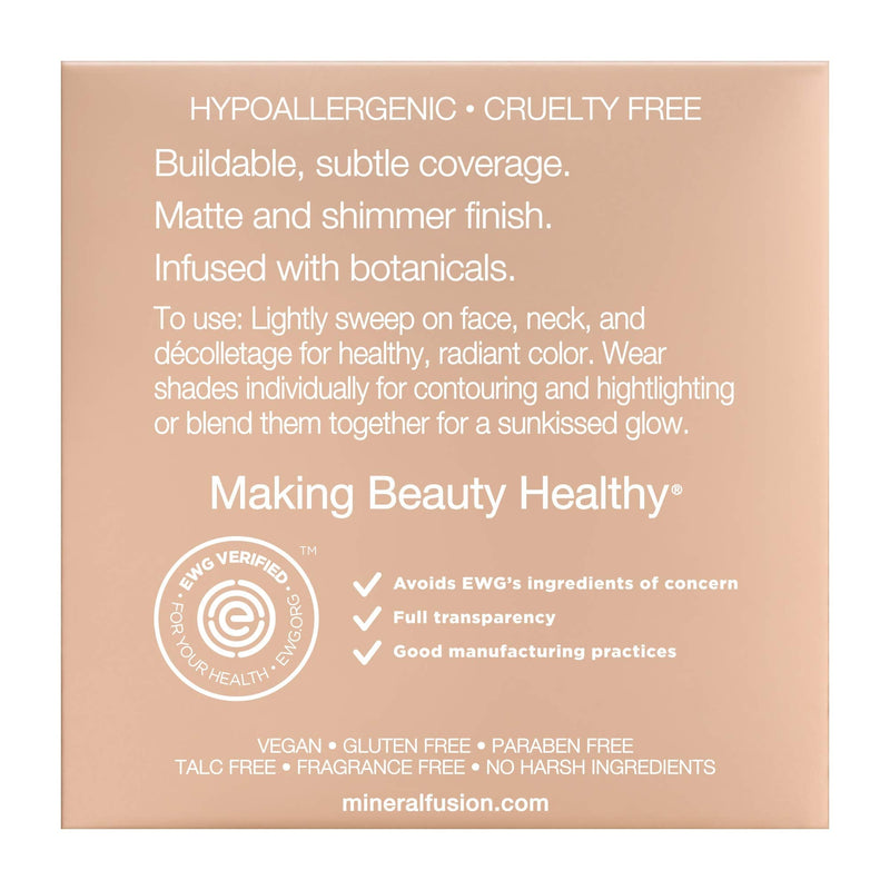 Mineral Fusion Bronzer Duo Luster, 0.29 Oz Mineral Fusion