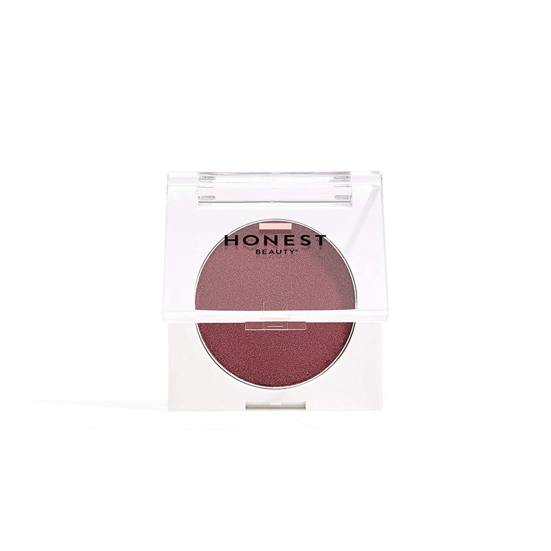 Honest Beauty Lit Powder Blush, Femme | Deep Mauve w/ Gold Shimmer | EWG Certified + Dermatologist & Physician tested & Vegan + Cruelty free| 0.14 oz. Honest Beauty