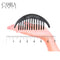 Camila Paris CP2872/2 Black Large Interlocking Combs Set of 2 French Hair Side Combs, Flexible Durable Strong Hold Hair Clips for Women, No Slip Styling Girls Hair Accessories, Made in France Camila