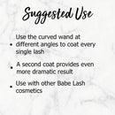 Babe Lash Enriching Mascara - Smudge Proof, Long Lasting & No Clump Formula Infused with Peptides & Herbal Extracts, Defining and Moisturizing, Black Babe Lash