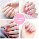 Poly Nail Gel Kit, Ohuhu 12 Colors Nail Gel Kit with 4 Temperature Changing Colors, 8 Regular Color Nail Extension Professional Kit for DIY Girls Girlfriend Mother Lover - Primary Color Ohuhu