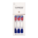 Kiss imPRESS Press on Manacure 4th of July Nails - Shining Stars KISS