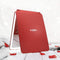 LUNA London Eclipse LED Lighted Travel Vanity Makeup Mirror | 3 Colour Light, Compact, Portable, Lighted, Rechargeable, Illuminated Mirror | Perfect for Travel, Makeup & Beauty Needs | Scarlet Red LUNA London
