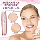 Facial Hair Removal for Women by Yoove | Painless & Clean Hair Remover for Face | USB Rechargable Ladies Electric Shaver & Bikini Trimmer (Rose) Yoove
