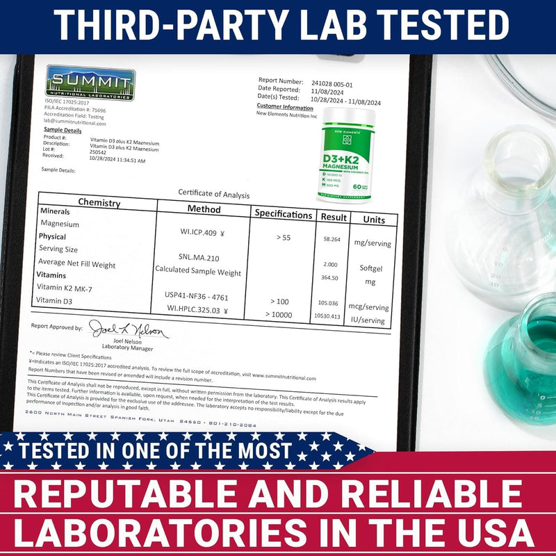 Vitamin D3 K2 10,000 IU with Magnesium Glycinate 500mg - Bone Health, Immune Support, Energy & Mood - Non-GMO, Gluten-Free, Sugar-Free Softgels for Women & Men (60 softgels) Infinity Warehouse