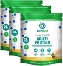 BioTrust Low Carb Protein Powder - Natural and Delicious Whey & Casein Blend from Grass-Fed Hormone Free Cows - Non GMO, Soy Free, Gluten Free, Hormone Free (Vanilla) Infinity Warehouse