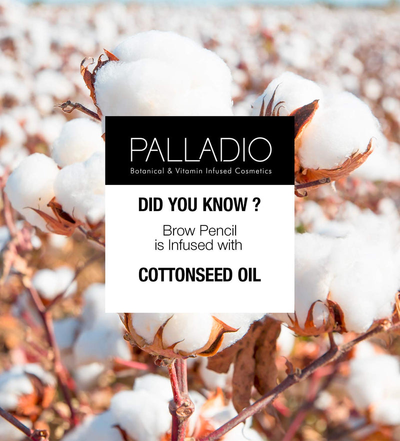 Palladio Beauty Brow Definer Pencil, Black Brown, Ultra Precise Twist-Up Eye Brow Pencil with Long-Staying Power, Spooley Brush Blends Color for Natural Finish, No Eyebrow Pencil Sharpener Required Palladio