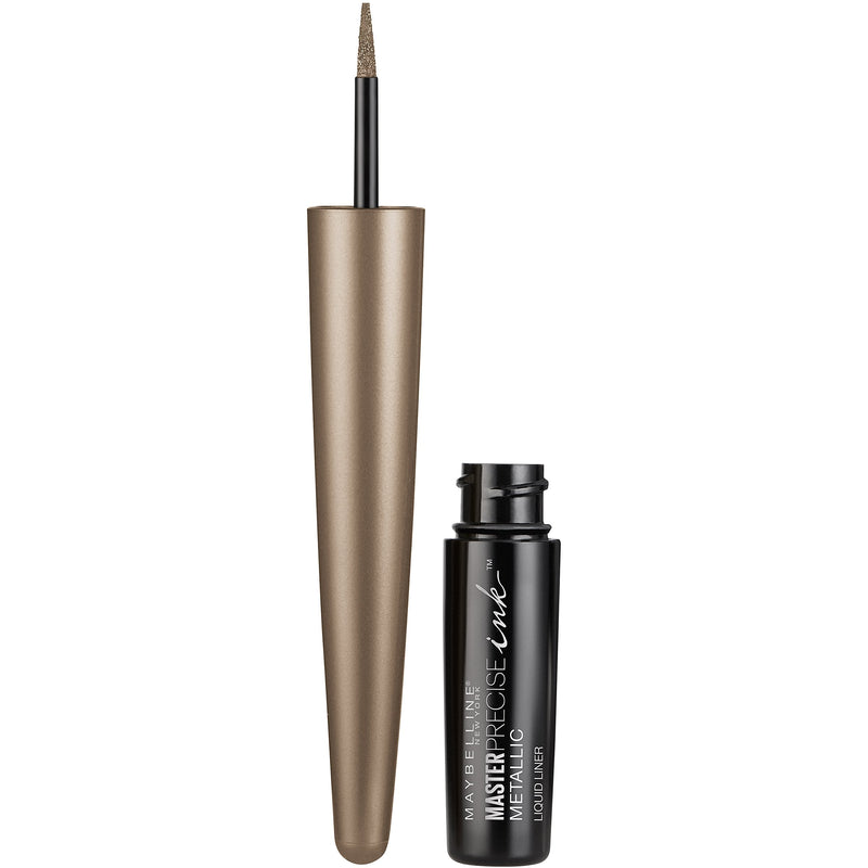 Maybelline New York Master Precise Ink Metallic Liquid Liner, Stellar Sand, 0.06 Fluid Ounce Maybelline New York