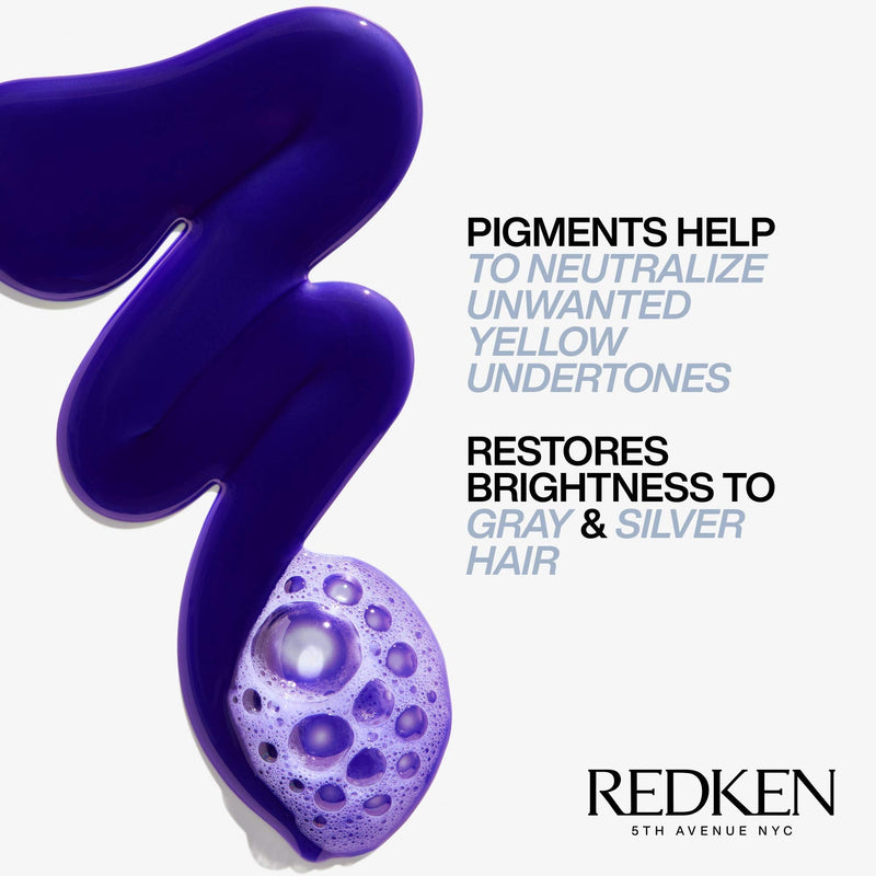Redken Color Extend Graydiant Purple Shampoo | Hair Toner For Gray & Silver Hair | Tones & Strengthens Hair REDKEN